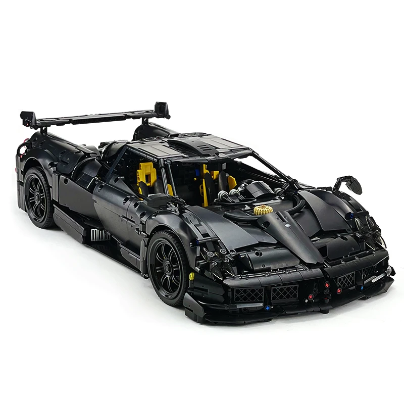 MOC-002 Technical Black Super Sports Car Building Blocks Speed Vehicle Brick DIY Puzzle Assembly Toy Christmas Gift For Boy Kids