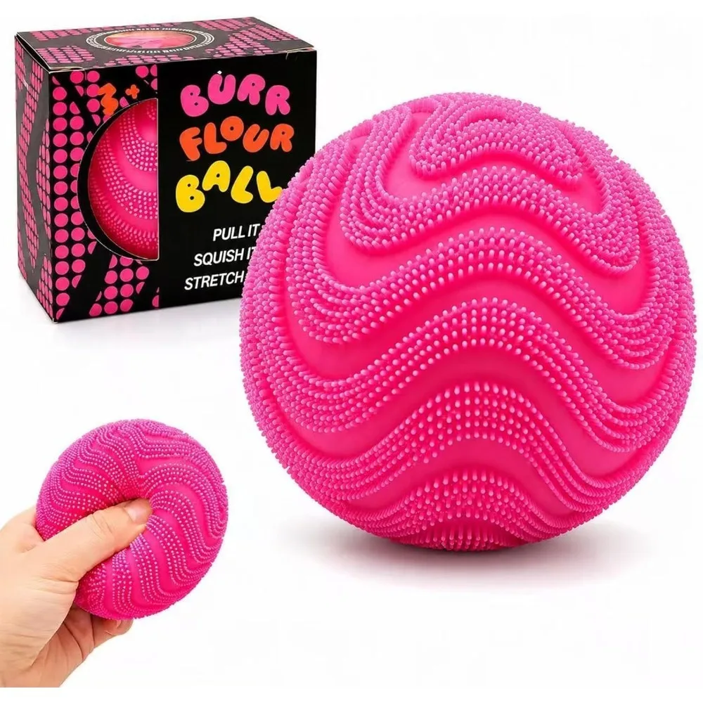 Fuzz Ball Squishy Stress Ball, Soft Fidget Squishy Fuzz Squeeze Ball for Adults,Anxiety Stress Relief Toys, Party Favors Gift for Adults, Fun Christmas Gift, Party Favors Gifts, Prizes for Students