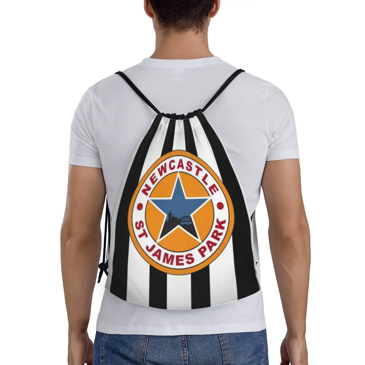 

Magpies Newcastle Backpacks Casual Portable Drawstring Bags Sports Bag Book Bags For Man Woman Students