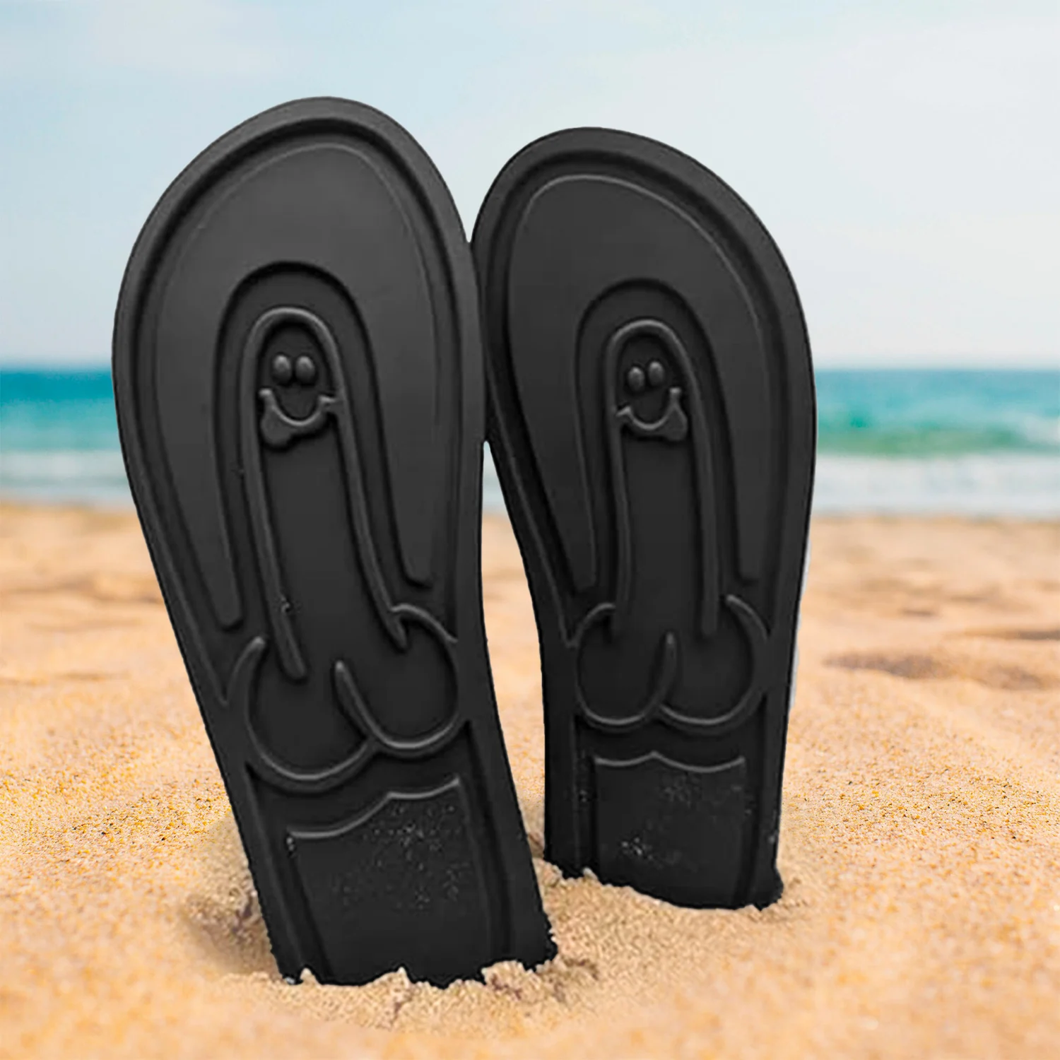 Hidden Penis Flops Funny Hidden Penis Flip Flops Parody Penis Summer Beach Comfort Non Slip Quick-Dry Men's Slippers Flip Flops