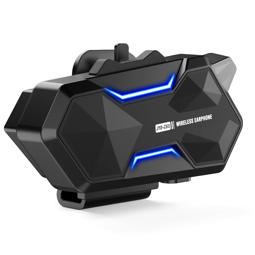 

C65 Велоспорт Мотоцикл Домофон Гарнитура Шлем Bluetooth 5.4 Интеркоммуникатор 500M Беспроводной для 2-8 гонщиков Комплект громкой связи