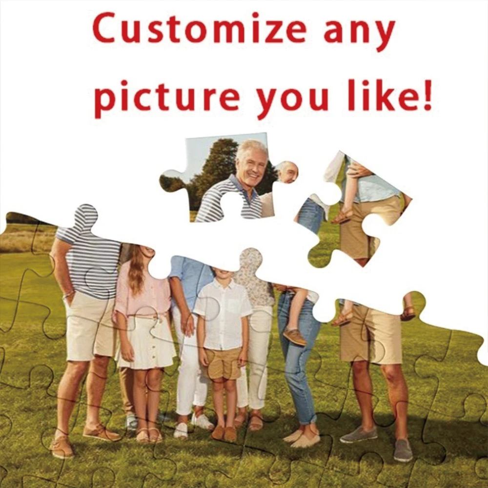 35/300/500/1011pcs Personalized Custom Photo Puzzle Selfie Photo Toys for Kids Gifts
