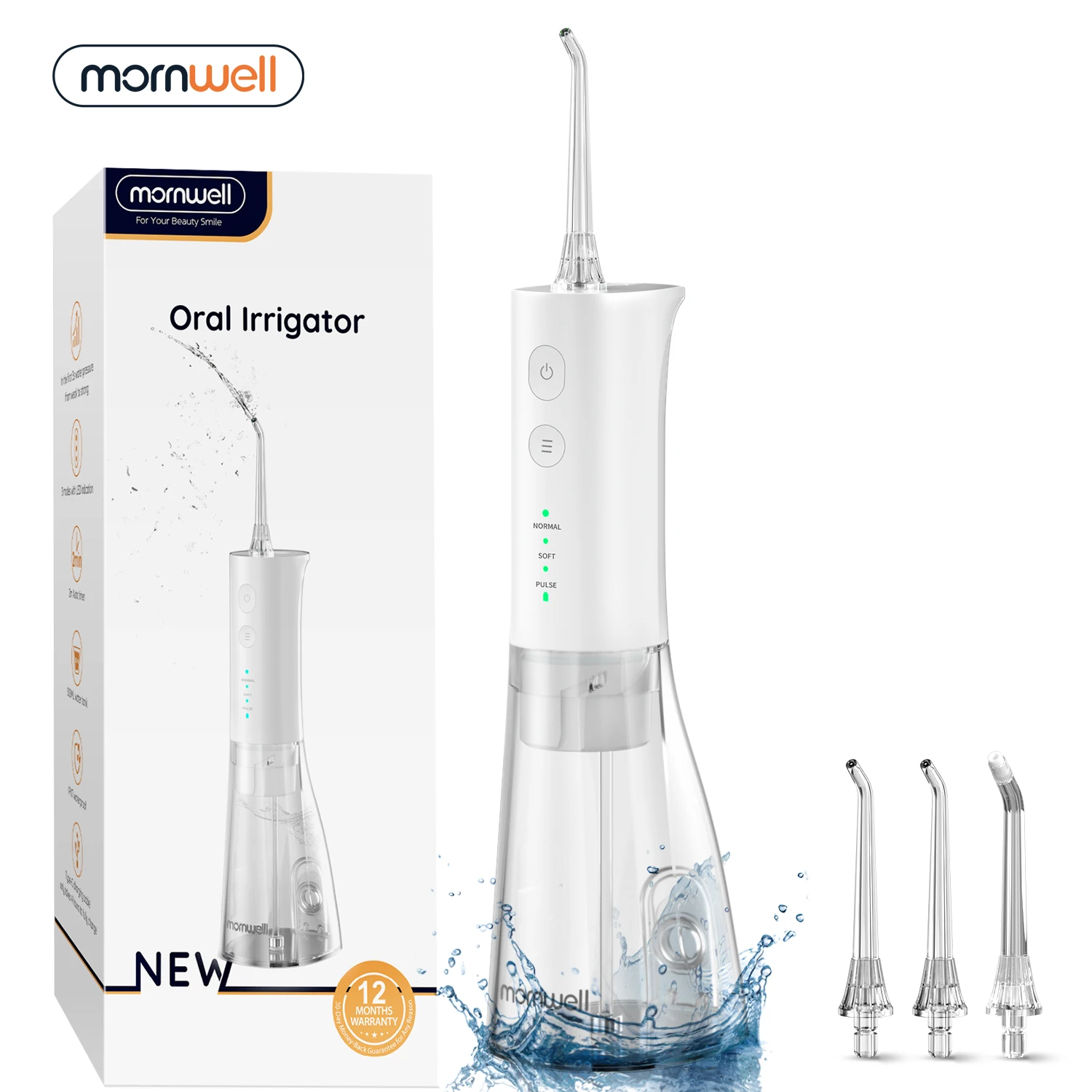 

New Oral Irrigator F29 Portable Dental Water Flosser USB Rechargeable Dental Water Jet Pick Flosser 4 Jet Tip Teeth Cleaner