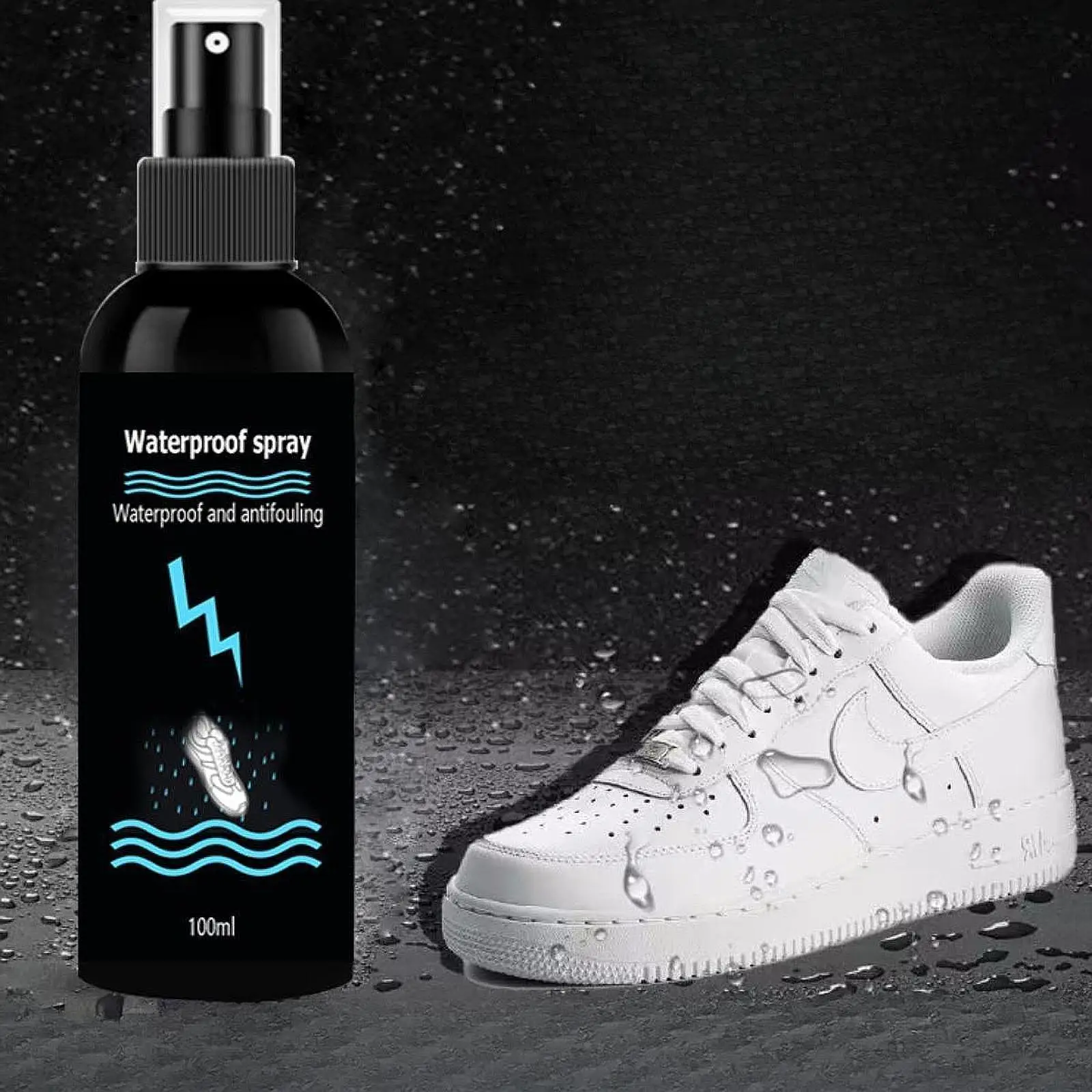 Waterproofing Spray Suede Protector Spray 100ml Shoe Accessories Boots Nubuck Water Stain Waterproof Rain and Stain Spray