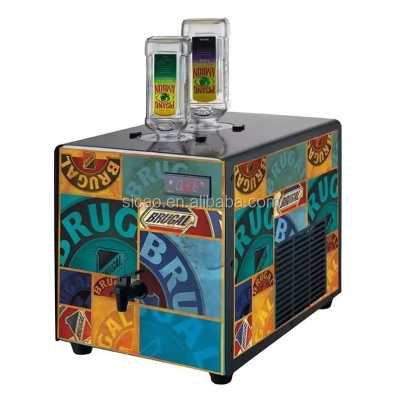 Automatic Liquor Dispenser Professional Jagermeister Bottle Chiller Tap hine Commercial Bar Equipment Modern Drink Server