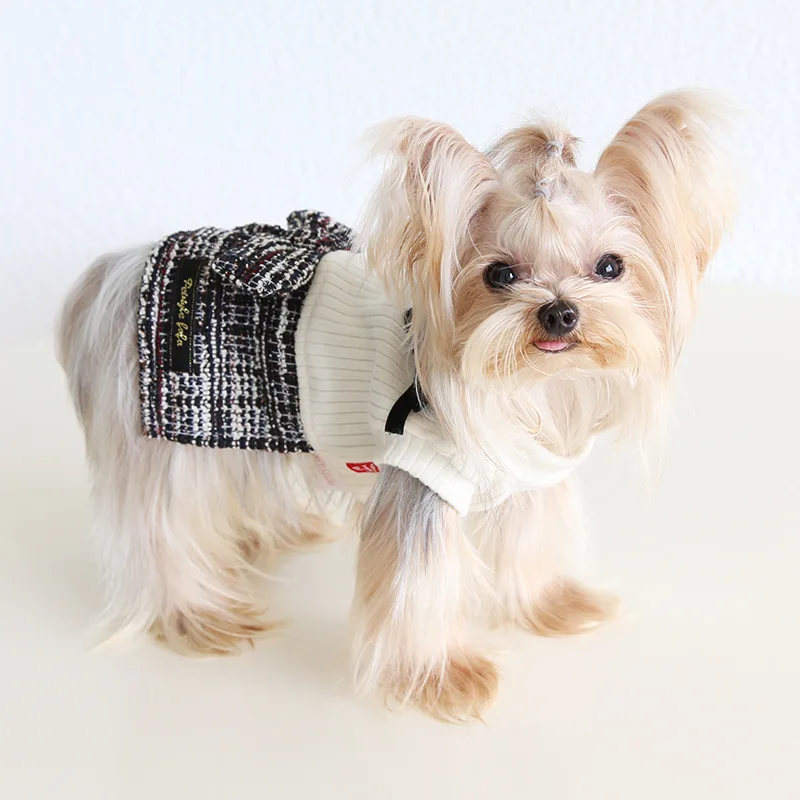

Mutihome Fashion Pet Dress Knitted Woolen Skirt For Cats And Dogs Dog Cat Clothing Pet Clothing Pet Supplies