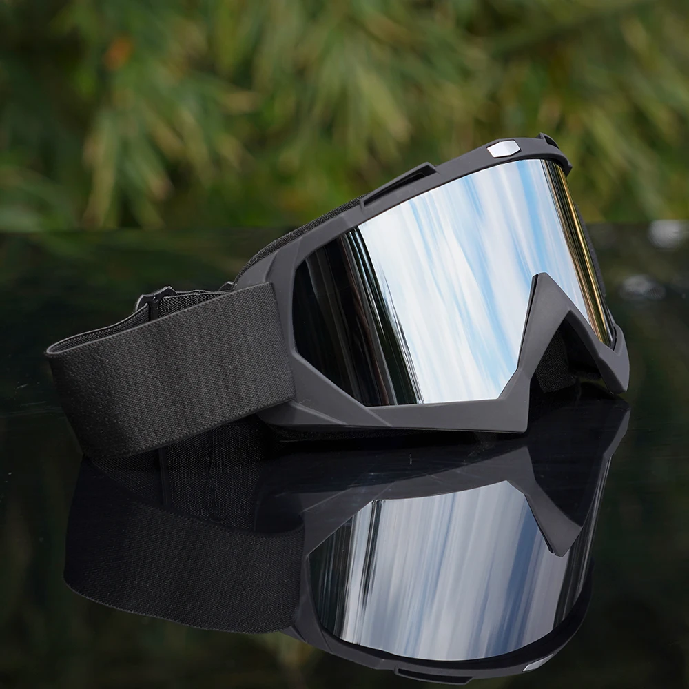 Classic Black Ski Motocross Goggles Windproof Sandproof Anti-UV Dustproof Off-road Motorcycle Riding Protective Eyewear