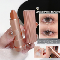 Dual-color merging one-end eyeshadow stick, highlighter, contouring, easy to apply, dual-color combination, tear trough pen