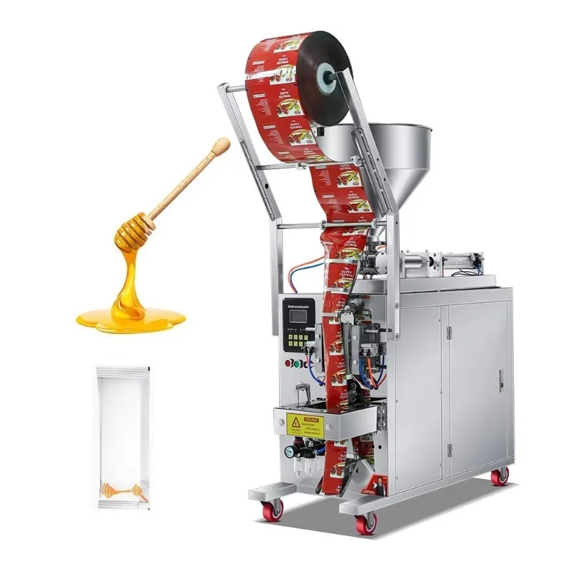 

Automatic Small Sachet Sealing Machine For Peanut Butter Ketchup Honey Jam Tomato Paste Sauce Liquid Food Packaging Equipment