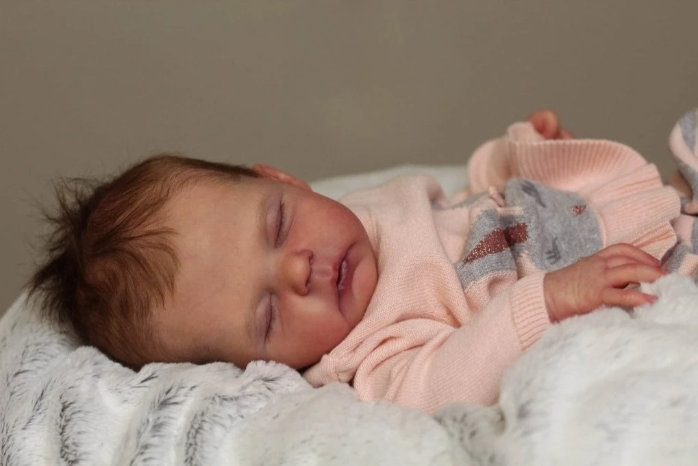 NPK 21'' Ręcznie Robione Wysokiej Jakości Niedokończone Niemalowane Części do Lalek DIY Zestaw Reborn Alix z Materiałowym Ciałem