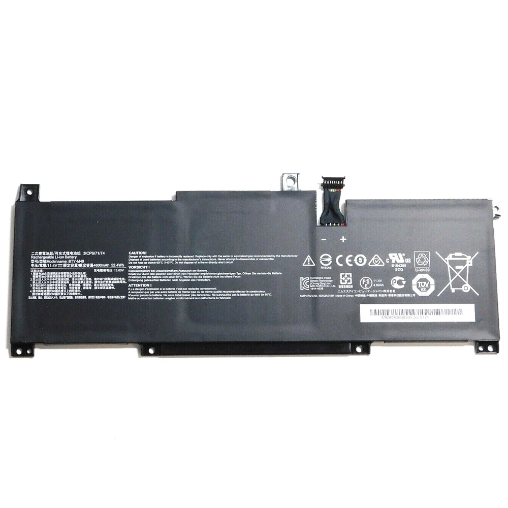 BTY-M49 Laptop Battery for MSI Modern 14 B10MW B4MW B11SB Prestige 14 A10RB 11.4V 52.4Wh
