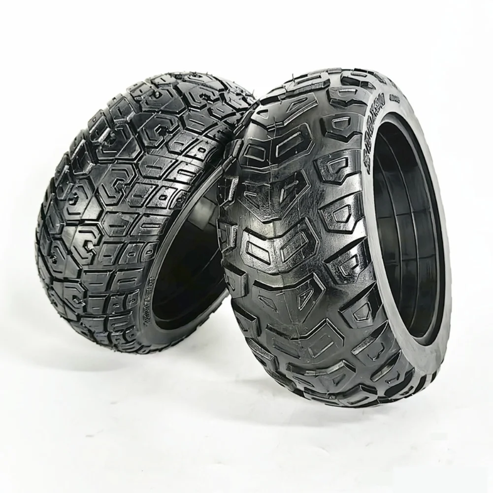 

Daily Riding Solid Scooter Tire Solid Rubber Puncture Resistant Two Tread Patterns Grippy Tread Smooth Rolling