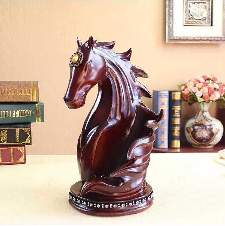 

Resin Horse Wine Holder Resin Decor Collectible Horse Figurine Wine Rack