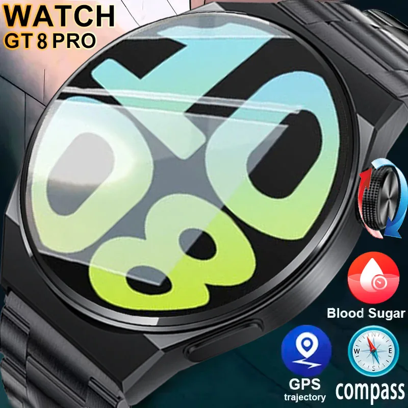 Gt5 Gt8 Смарт-часы Для Мужчин Nfc Gps-трекер Amoled Полный Сенсорный Экран Монитор Сердечного Ритма Bluetooth-вызов Спортивны...