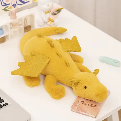 Large Size Plush Sky Flying Rainbow Dragon Toy Soft Stuffed Animal Pillow Fun Lazy Snow Dragon Gift for Kids And Adults