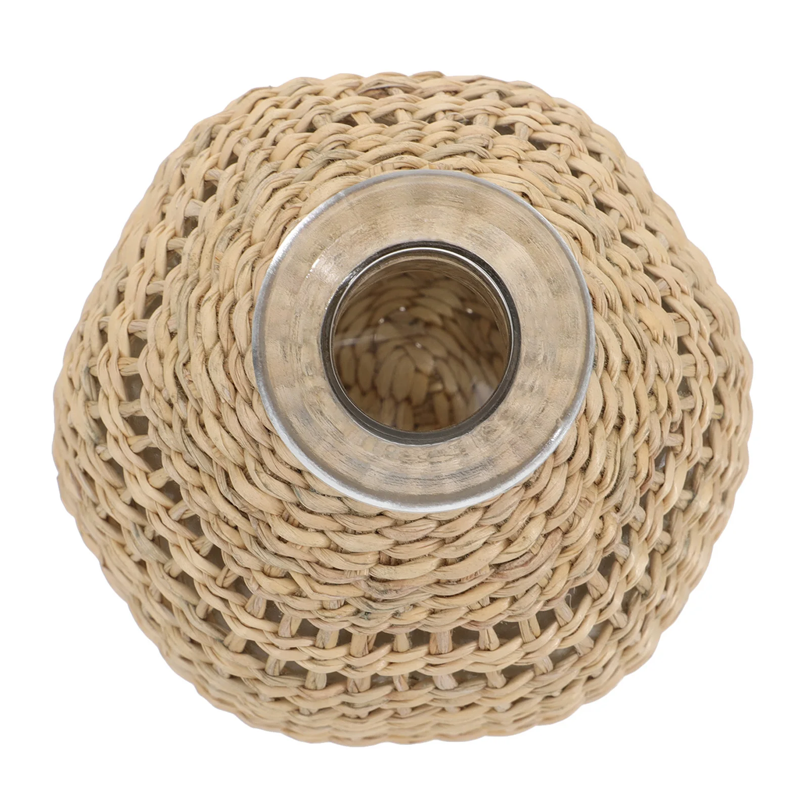 

Woven Glass Vase Natural Grass Light Brown Home Decor Aromatherapy Bottle Flower Arrangement Centerpiece Rattan Practicality