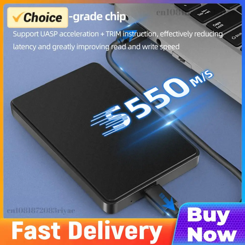 Type-C USB3.1 SATA Mobile HDD Box Transfer Speed 6Gbps External Solid State Drive Case 6TB for Windows/ Os /Linux System