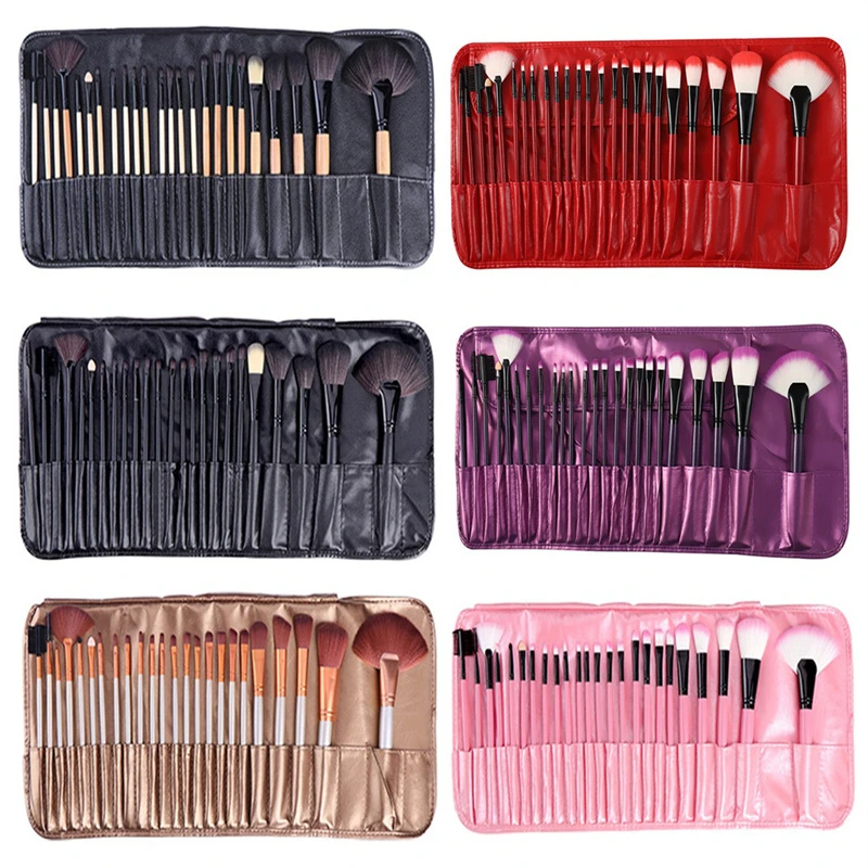 Micro Fiber Wool Non-Shedding Solid for Detailed Thickened Aluminum Tube Cosmetic Brush Makeup Application