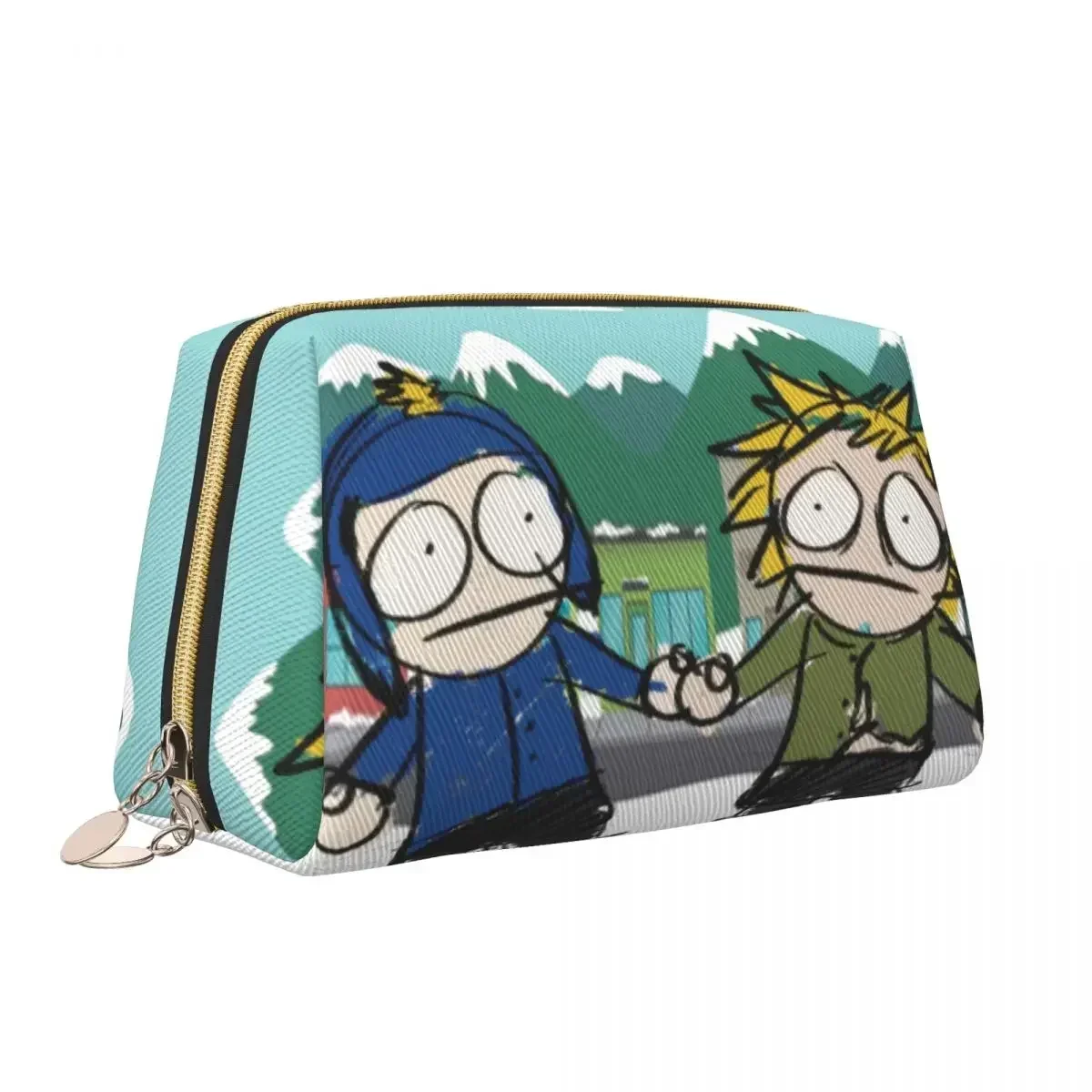 Cartoon Anime SouthPark Makeup Bag Women Travel Cosmetic Organizer Cute Craig X Tweek Storage Toiletry Bags