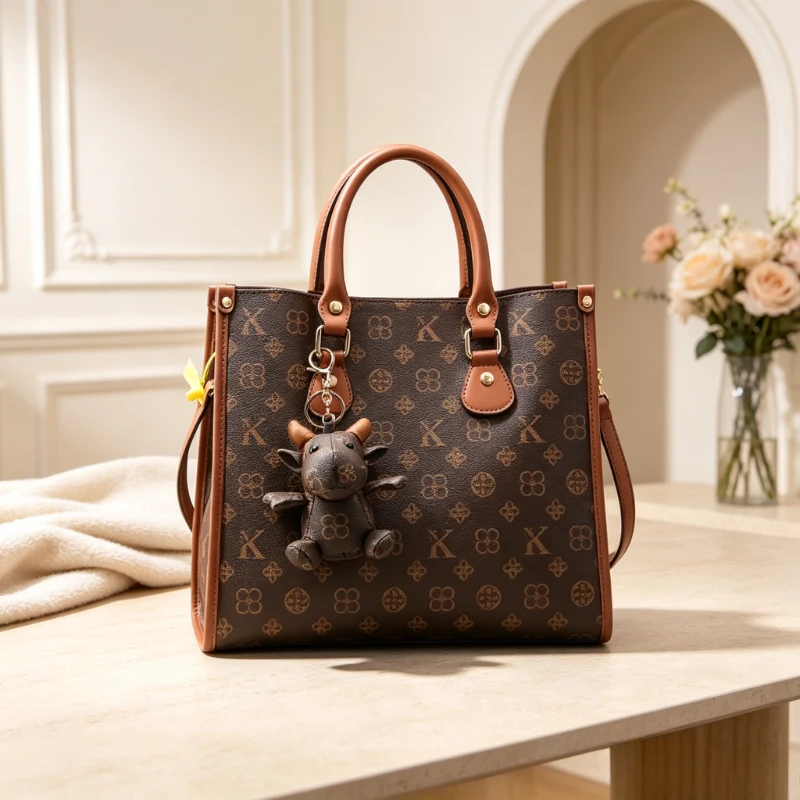 Designer Women's Tote Bag Premium Leather Handbags Elegant Crossbody Shoulder Purse Luxury Brand