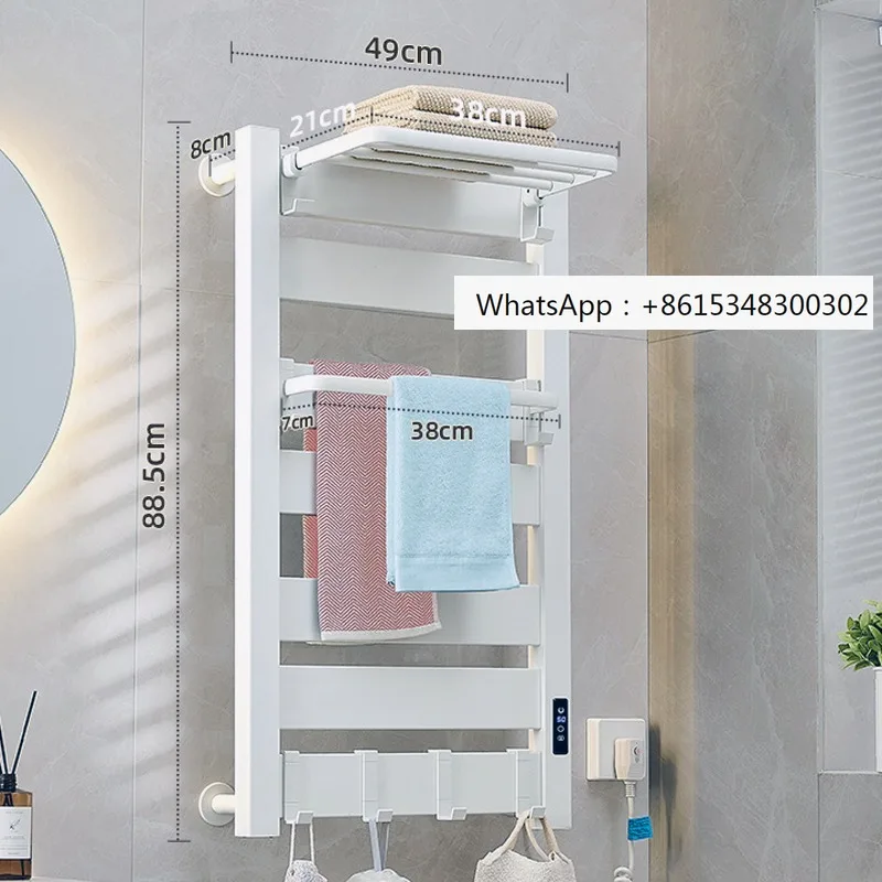 Smart WiFi Electric Heating Towel Rack EU/UK/US/AU/Standard Electric Heating Towel Dryer 110/250V for Bathroom