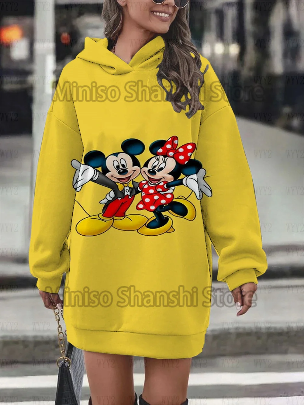 2024 Women\'s new Disney hooded casual street minimalist style fashionable birthday dress top hoodies 3d sudaderas con capucha