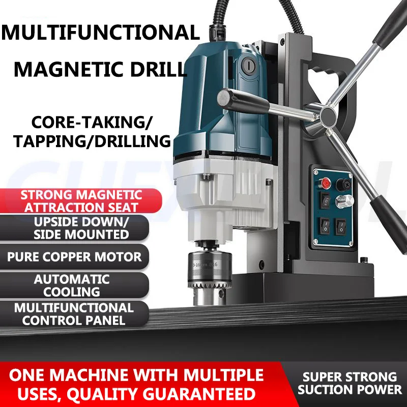 

Magnetic Drill 10000N Portable Electric Mag Drill Press Small Magnetic Drilling Machine With Forward And Reverse Rotation