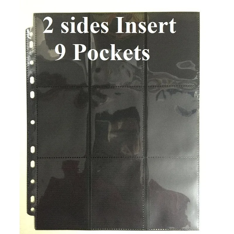 20 pages 9 pockets Board game cards page trading card protector holder for magical the collection star gathering card page album