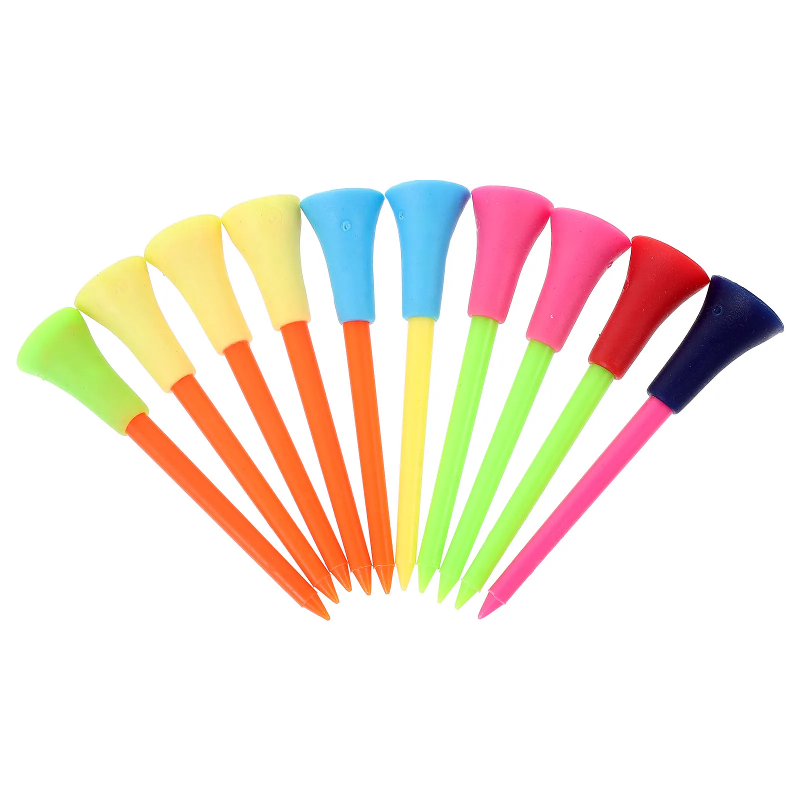

10 pcs 83mm Ball Holder Plastic Pegs Lightweight Durable Ball Rack Golfs Tees Golfs Accessories Sports Gift
