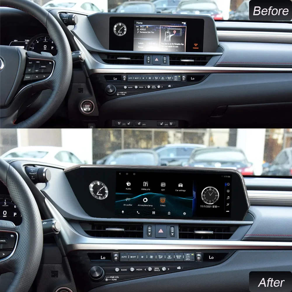 Pour Lexus ES200 ES300h ES260 XV70 2018 2019 Android Autoradio 2Din récepteur stéréo Autoradio lecteur multimédia GPS Navi unité