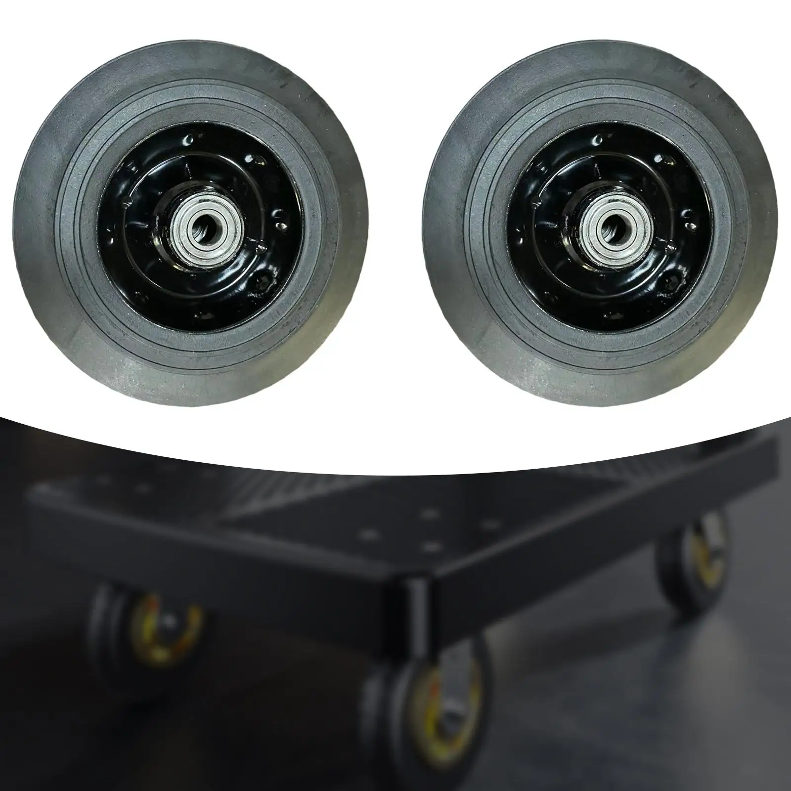 

2Pcs Trash Can Wheels Spare Parts Accessories for Flatbed Cart Tool Handcart