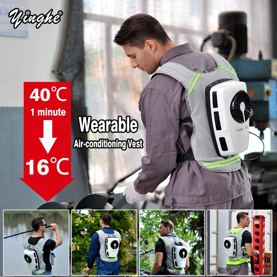 Cooling Air Conditioning Cooling Outdoor Refrigeration Vest Clothes Fan Work Clothes Cool Vest Work Clothes