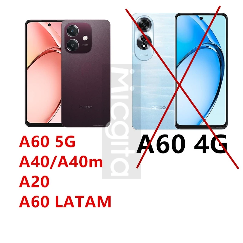 Full Protector For OPPO A20 A40 A40M A60 5G Smartphone Glass Anti-Scratch A40 Soft Fiber Camera film