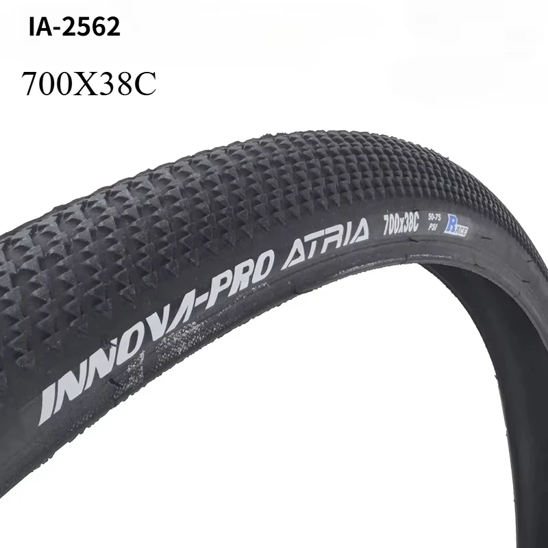 INNOVA 700x38c 40-622 Black Road Gravel Bicycle XC Off-Road MTB Bike Steel Wired Tires 50-75 PSI Cycling Parts IA-2562