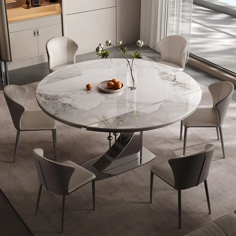 Multi Functional Folding Round Table with Electromagnetic Stove for Household Use