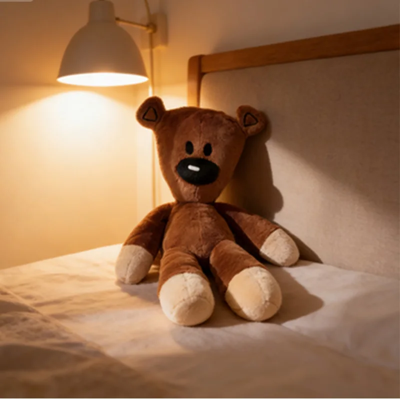 Urso de Pelúcia Mr Bean de 27cm, Brinquedo de Pelúcia Fofo, Urso Café, Boneca de Pelúcia para Bebês, Mini Almofada Decorativa, Presente Macio para Crianças