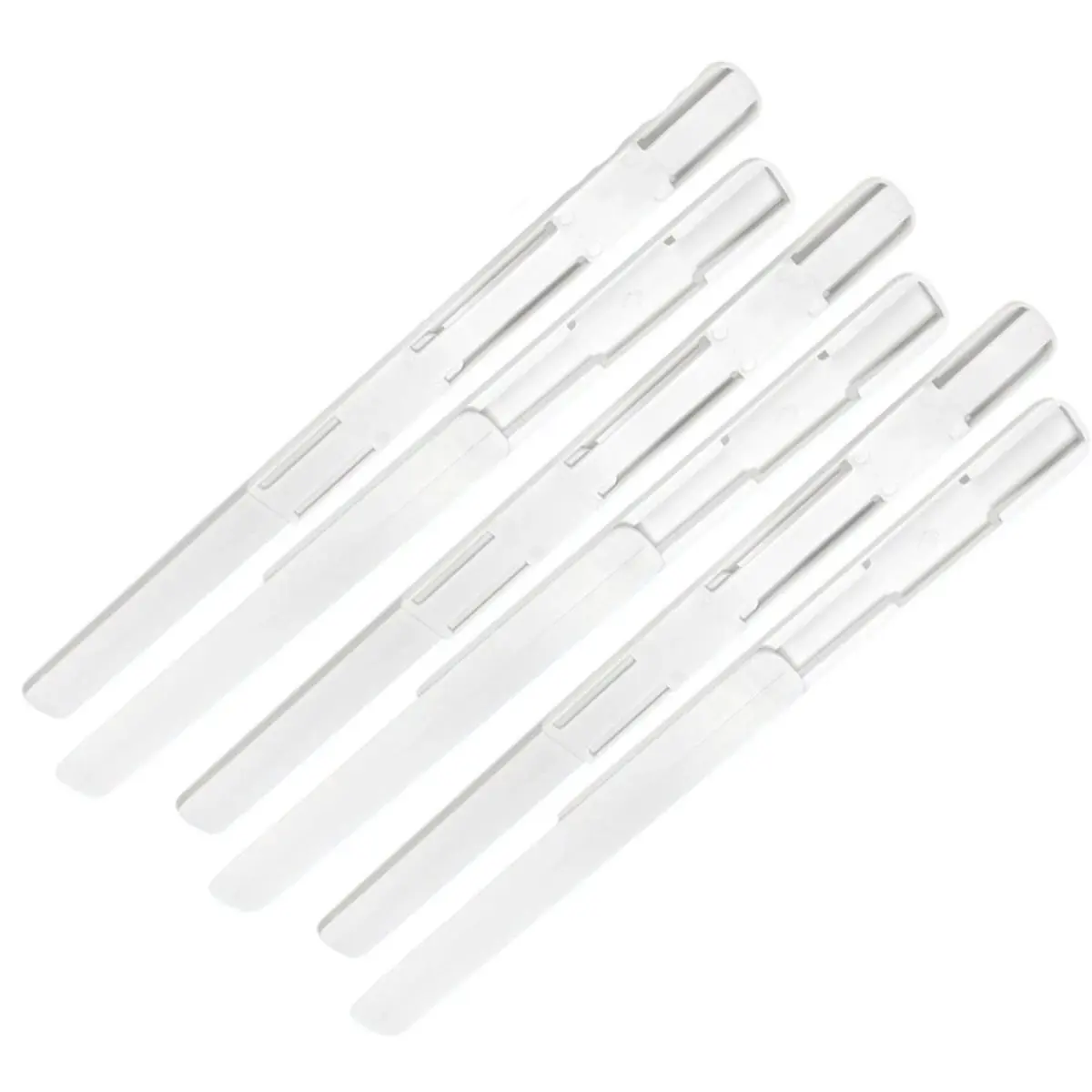 A590K 6 Pcs Adhesive Sliders for Cabinets Pull Out Drawer Organizer Accessories Pull Out Rail for Baskets,Bins,Cabinet,Shelves S