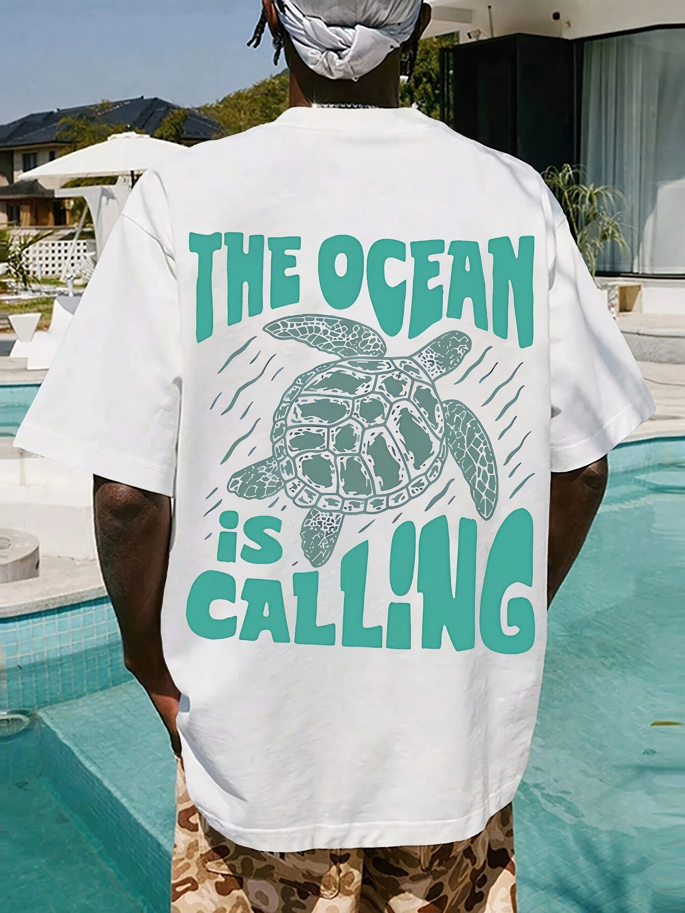 Sea Turtle Graphic T-Shirt Men Women Summer Beach Casual Streetwear Aesthetic Cotton Short Sleeve Tops