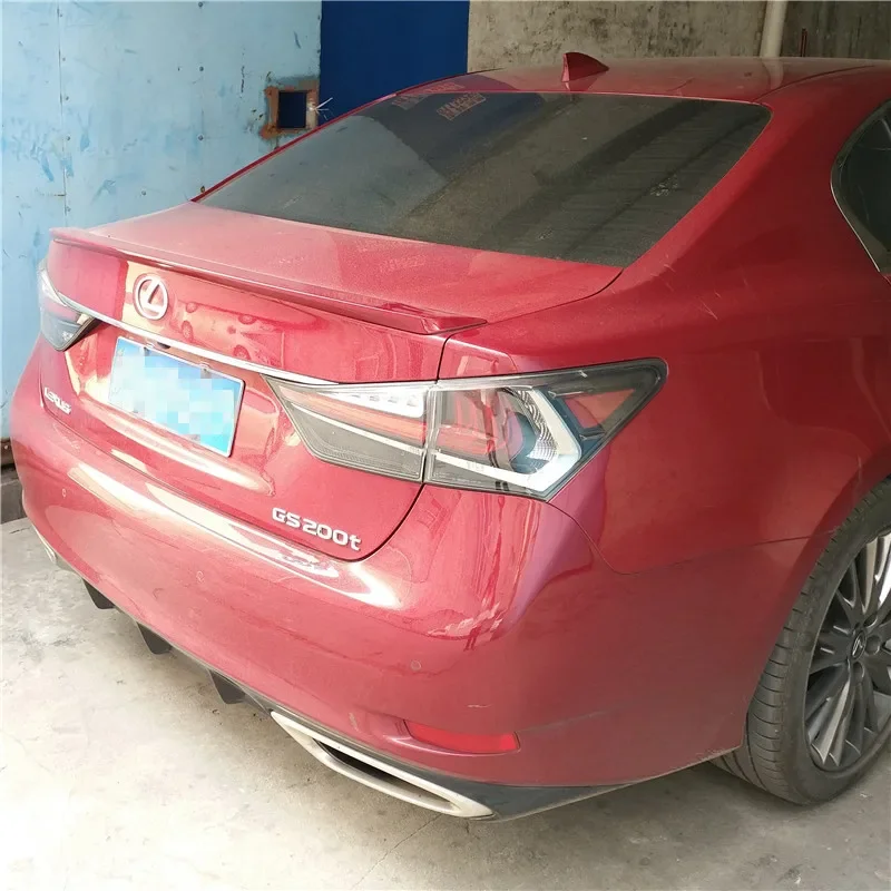 For Lexus GS250 GS350 GS450 ABS Material Car Rear Wing Primer Color Rear Spoiler 2013-2016