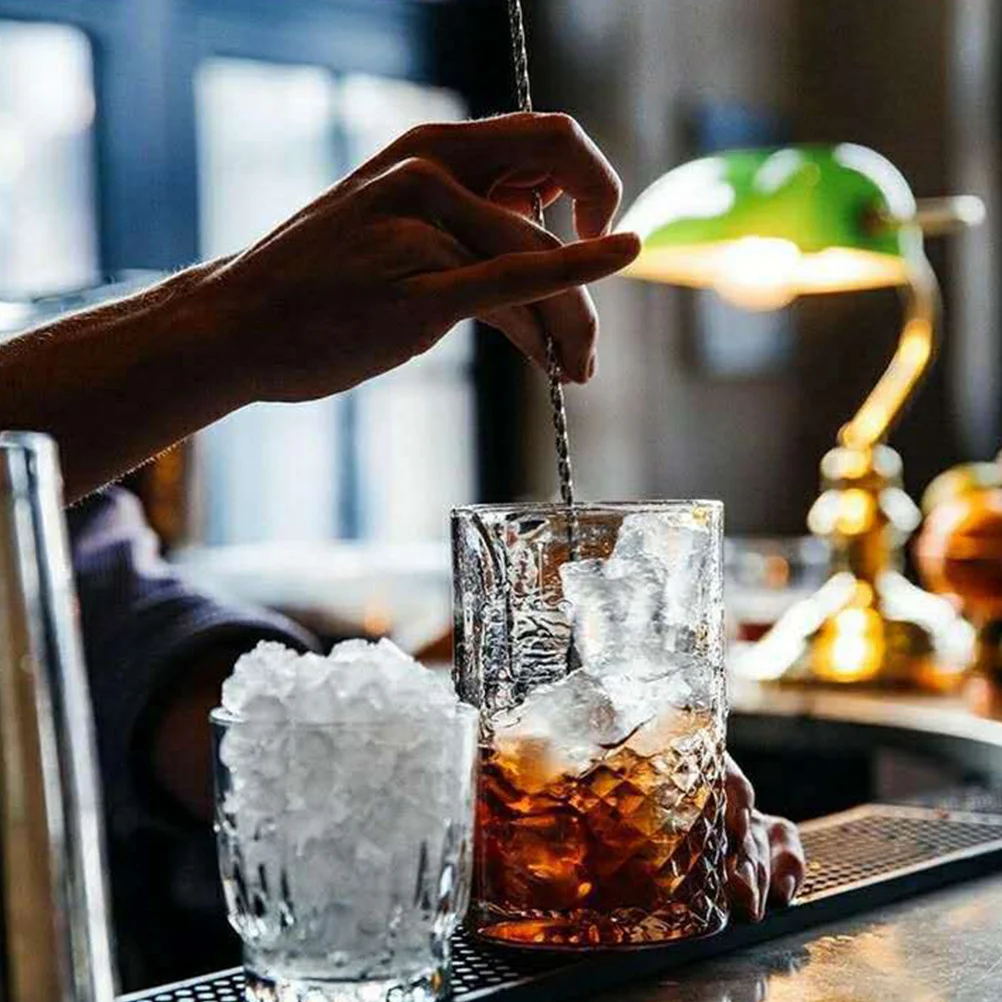 

2Pcs Water Drop Bar Mixing Spoon Stainless Steel Spiral Cocktail Stirrer for Milk Juice Coffee Bar Supplies Stirring Spoons