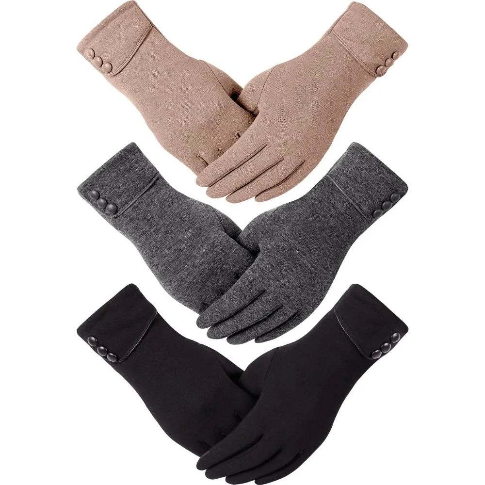 

Зимние перчатки для женщин в холодную погоду для девочек с пальцами сенсорного экрана, теплые, толстые, с текстом, оптовая продажа