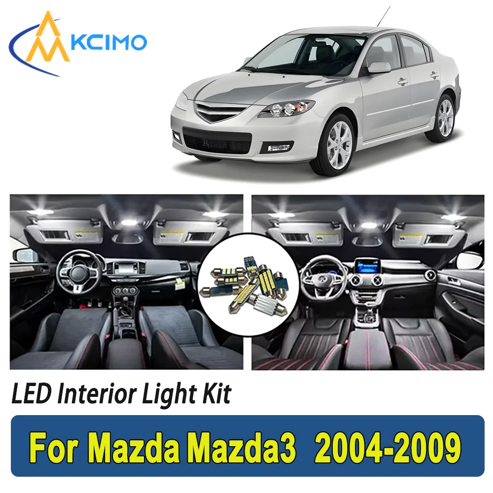 

New Light Bulb For Mazda Mazda3 2004-2009 Premium Bright LED Interior Dome Map Trunk Light Kit Car Led Lamps New Car LED Lights