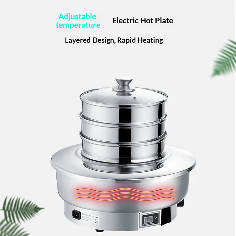 YD7044ZL Buffet Stove Hotel Stainless Steel Breakfast Electric Heating Water-Proof Insulation Dining Table Electric Steamer