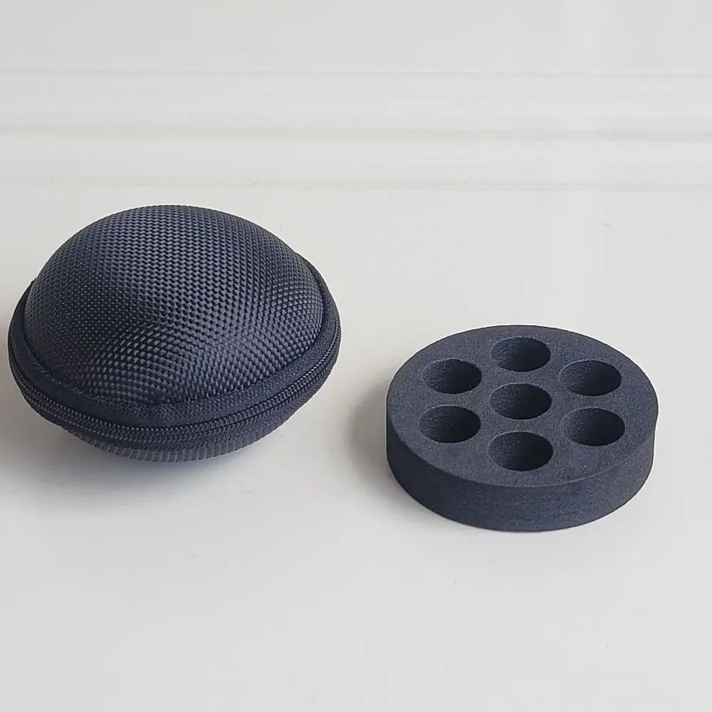 EVA Foam Insert Essential Oil Storage Bag Multi Slot Interior Portable Essential Oil Case Polyester Roller Bottle Carrying Case