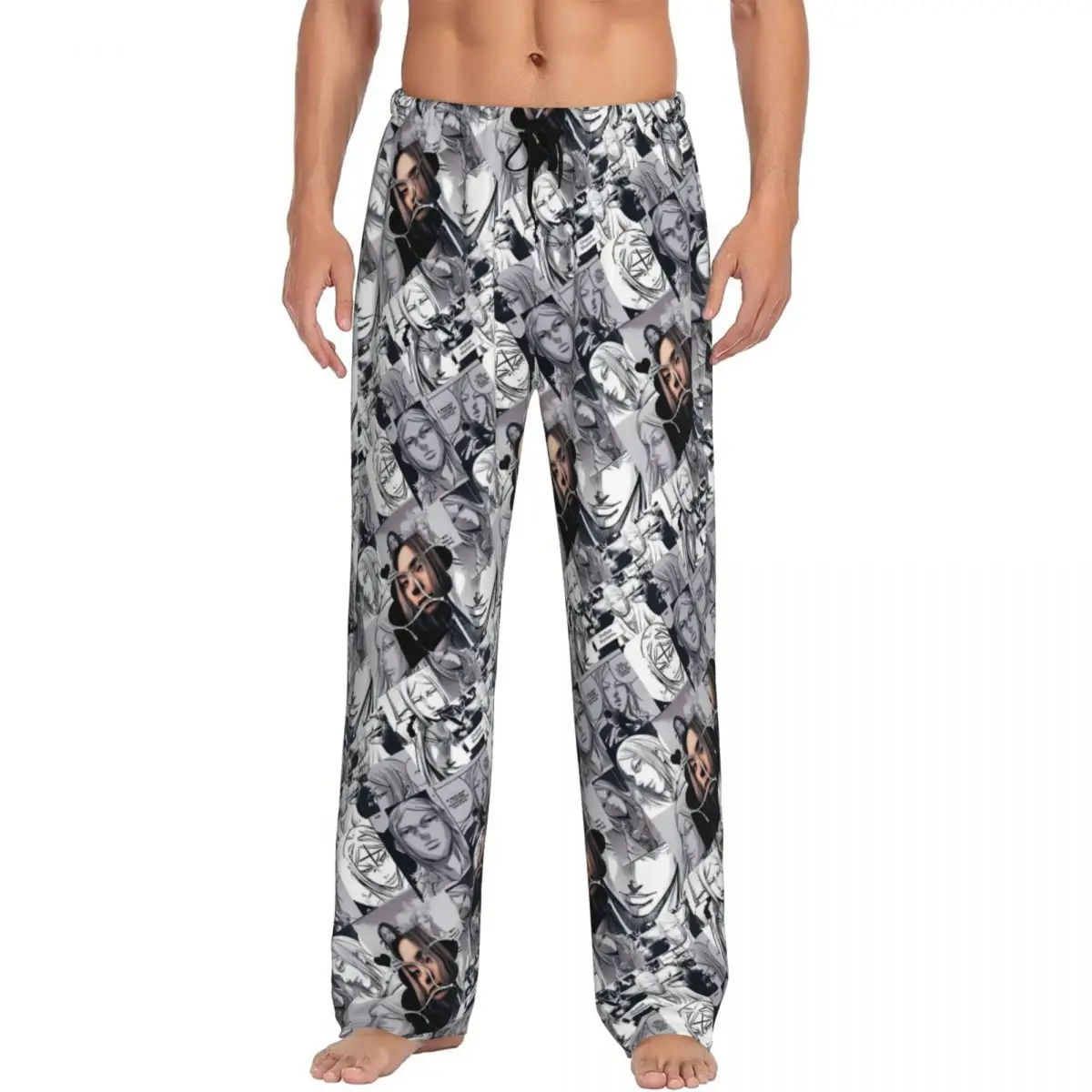 

Изготовленный на заказ Алиса с рисунком бордерлендс - пижамные штаны Chishiya, мужская одежда для сна, эластичные штаны для сна с карманами