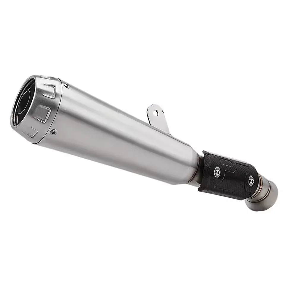 

For KTM Duke 790 2018-2025 Duke790 KTM790 Escape Motorcycle Exhaust Link Pipe Muffler Tips 62.5MM Slip-On With Carbon Cover