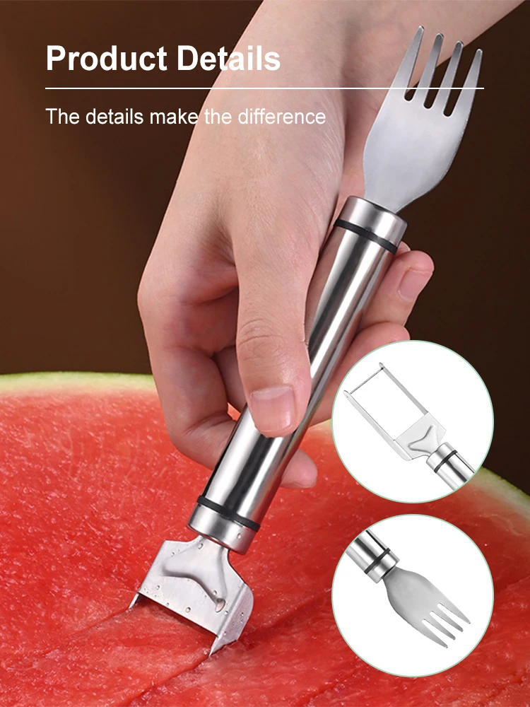 Stainless Steel Windmill Watermelon Cutter Artifact Salad Fruit Slicer Cutter Tool Watermelon Digger Kitchen Accessories Gadgets