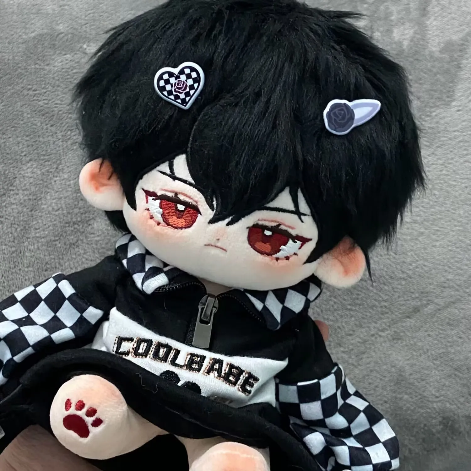 ตุ๊กตาผ้าฝ้าย "ไออิงอิง ไอหยิน" 20 ซม. ชุดเปลือยเท่ๆ มีสินค้าในสต็อก เปลี่ยนชุดได้ ตุ๊กตาเด็กเปลือยมีหูและหาง