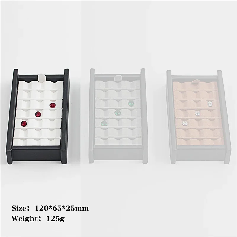 Großhandel Schmuck Edelstein Display Box Fall Lose Diamant Storage Tool Münze Jar Zeigen Tablett Edelstein Topf Edelstein Veranstalter Halter Container