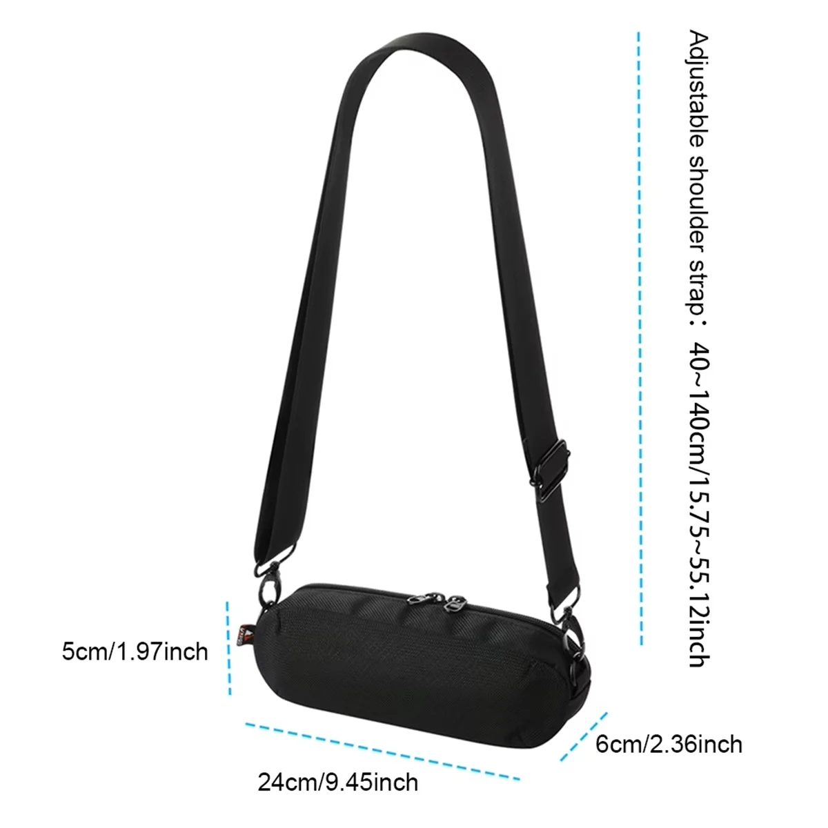 2026 Trend Speaker Storage Shoulder Bag with Shoulder Strap Speaker Organizer Bag Travel Carry Pouch for Pill 2024 BT Speaker